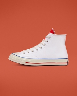 Converse Varsity Remix Chuck 70 Férfi Magasszárú Fehér/Piros | JRZLQWV-HU